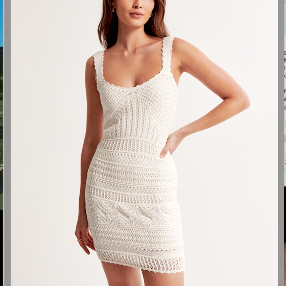 Abercrombie Crochet-Style Mini Dress